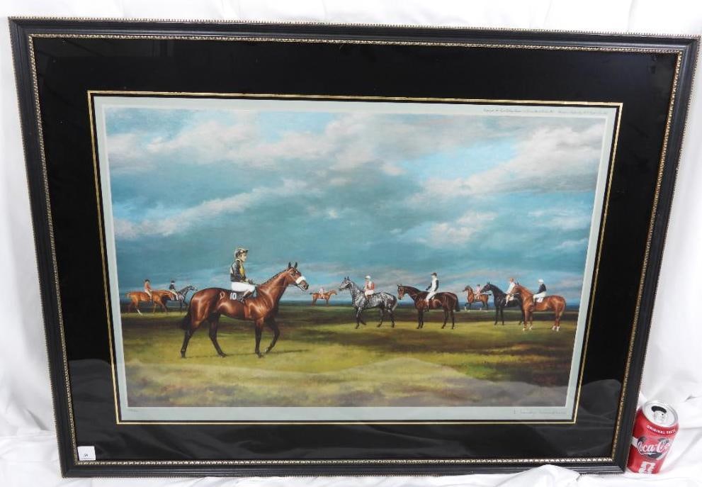 LEESA SANDYS-LUMSDAIN "IMMORTALS OF THE TURF" SIGNED FRAMED PRINT (1 of 6)