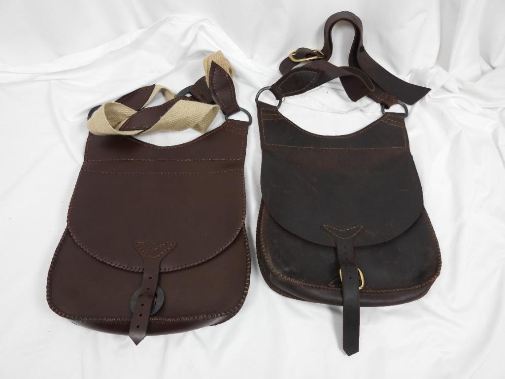 LOT OF 2 HANDCRAFTED MEDIEVAL STYLE SADDLE BAGS (1 of 7)