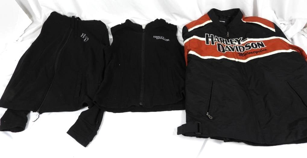 LOT OF 3 HARLEY DAVIDSON JACKETS, SIZE M, L, XL (1 of 16)