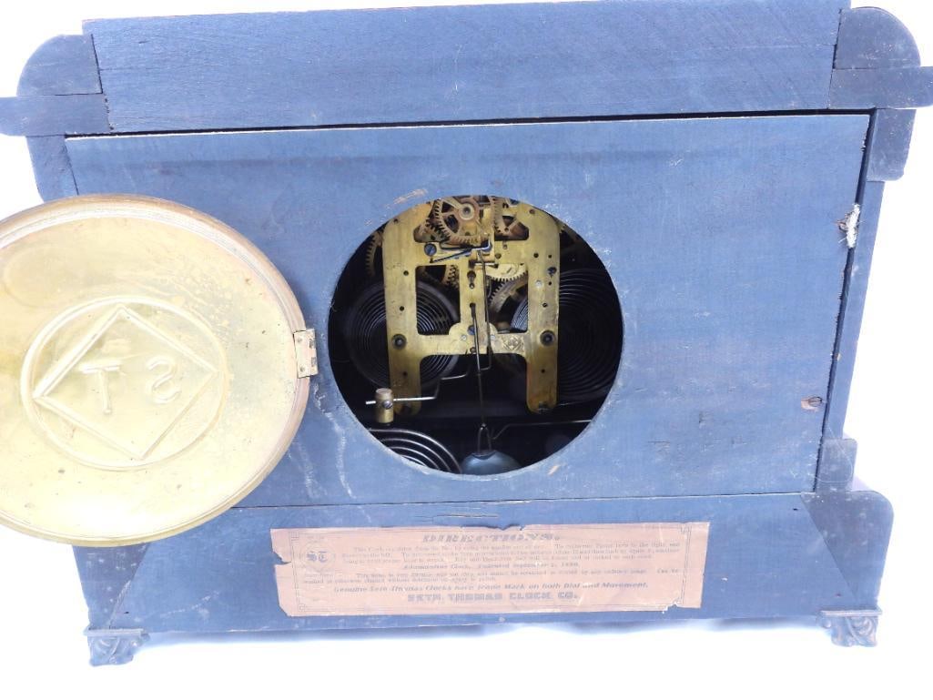 Genuine Seth Thomas Clock Co. c,1880 Adamantine Clock - 7