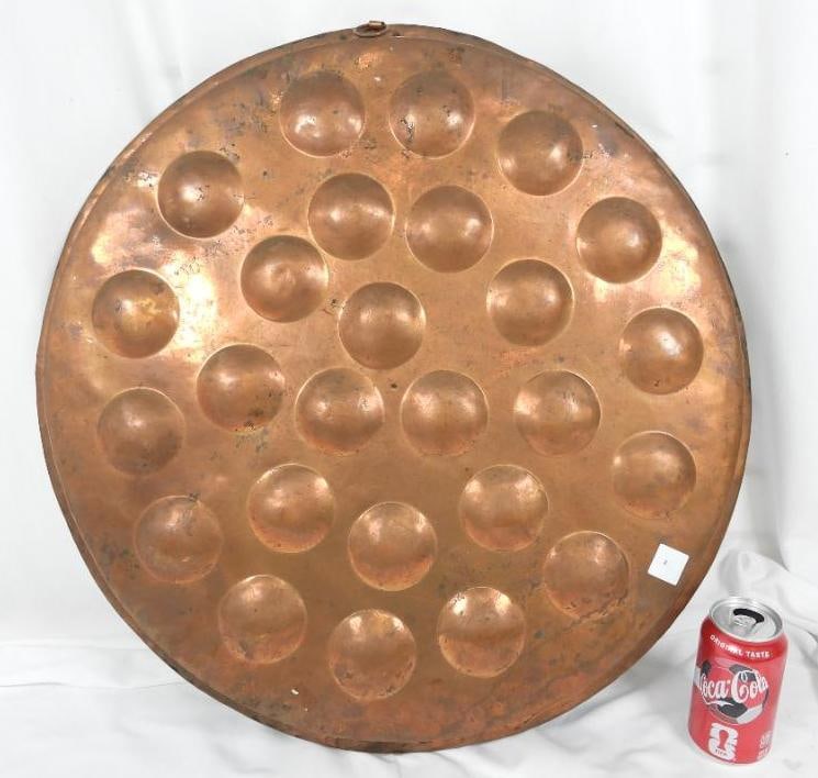 Antique Copper Plated Wall Hanging Muffin Tin (1 of 3)