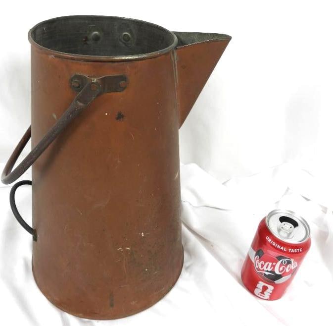 Antique Copper Plated Pitcher - 2