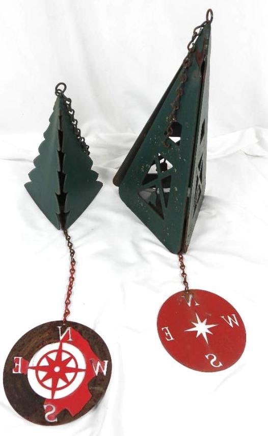 Lot of North County Cast iron painted wind chimes (1 of 6)