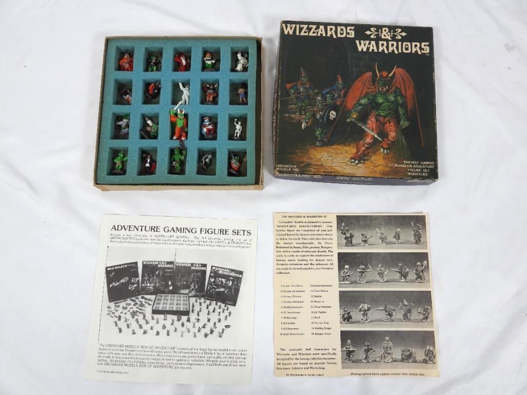Lot of 6 Vintage Wizards & Warriors Figurine Full Sets, Vintage Dungeons & Dragons books c;. 1978 - 2