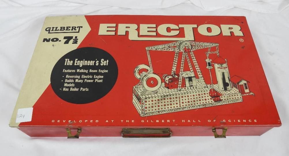 Antique Complete Gilbert No. 7 1/2 Erector Set (1 of 5)