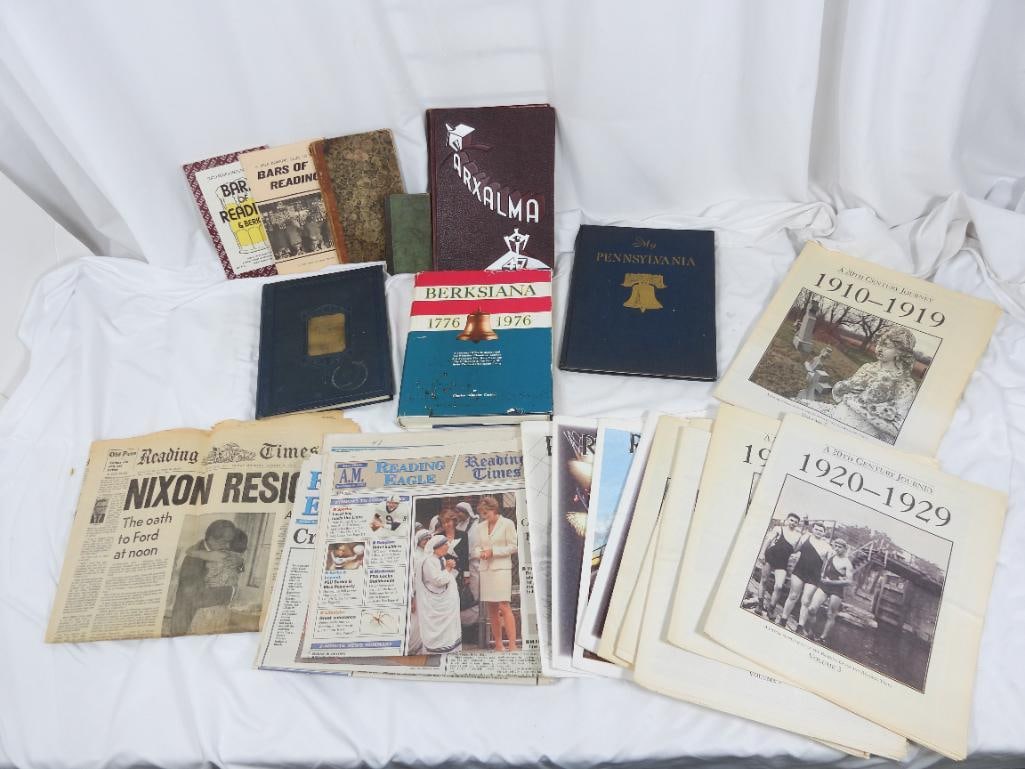Lot of 12 Vintage and Antique Books of Reading and Berks County (1 of 10)