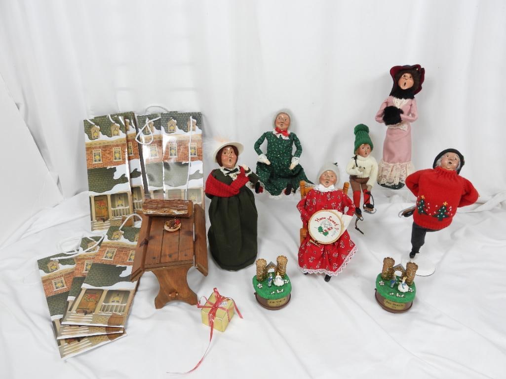 Lot of 7 Collectable Buyers Choice Christmas Carolers and Ice Skaters with Accessories (1 of 11)