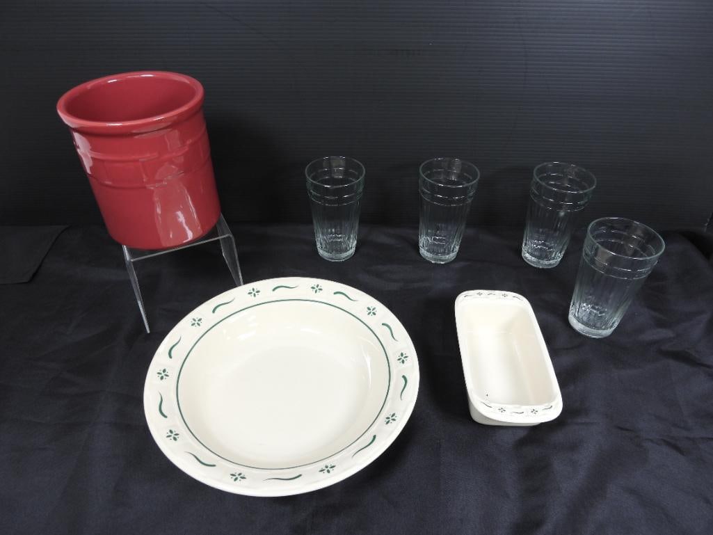 Lot of 7 Longaberger Glassware and pottery (1 of 6)