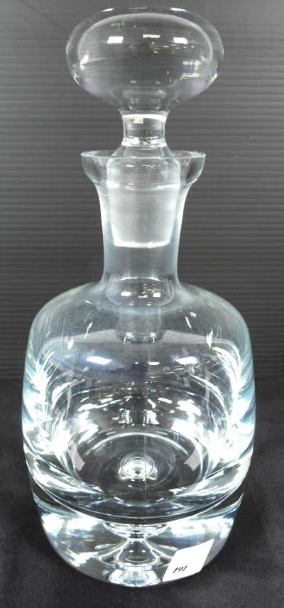 Vintage KROSNO Poland Hand blown glass Whiskey Decanter. (1 of 4)