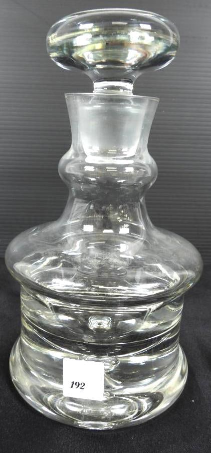 Vintage KROSNO Poland hand blown glass Whiskey Decanter. (1 of 3)