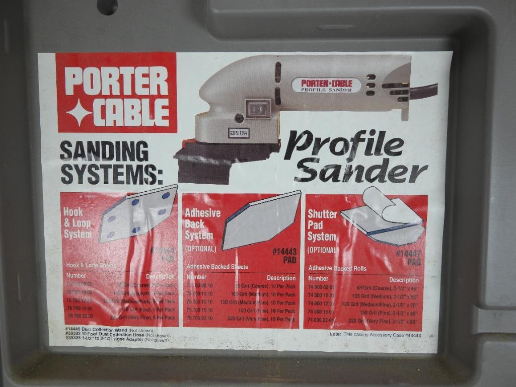 Porter Cable profile sander - 2
