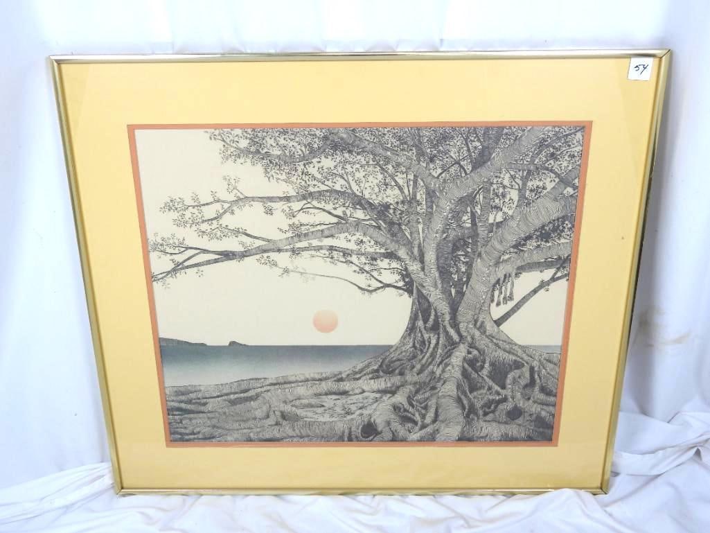 Michael Arth "Tropical Fig Tree" vintage print (1 of 3)