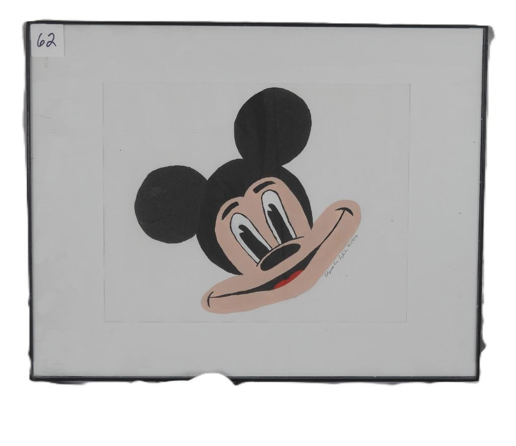 Disney Fan art possibly by Culpurnia Schill: Hand painted original Disney art featuring mickey mouse created on Sept. 27th, 2015