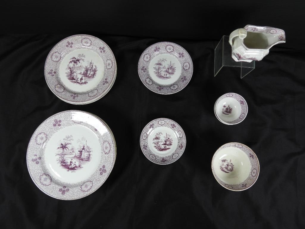 Lot of 19 Antique John Wedgewood dishes (1 of 13)