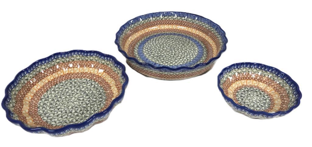 Lot of 3 Boleslawiec Handmade Polish Pottery bowls (1 of 6)