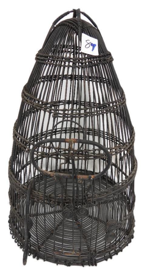 Vintage Beehive shaped birdcage (1 of 2)