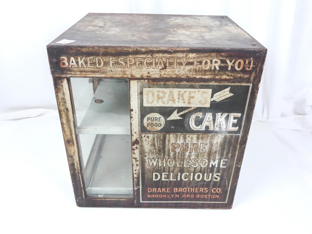 Antique Drake's Cake Country Store Display Showcase (1 of 6)