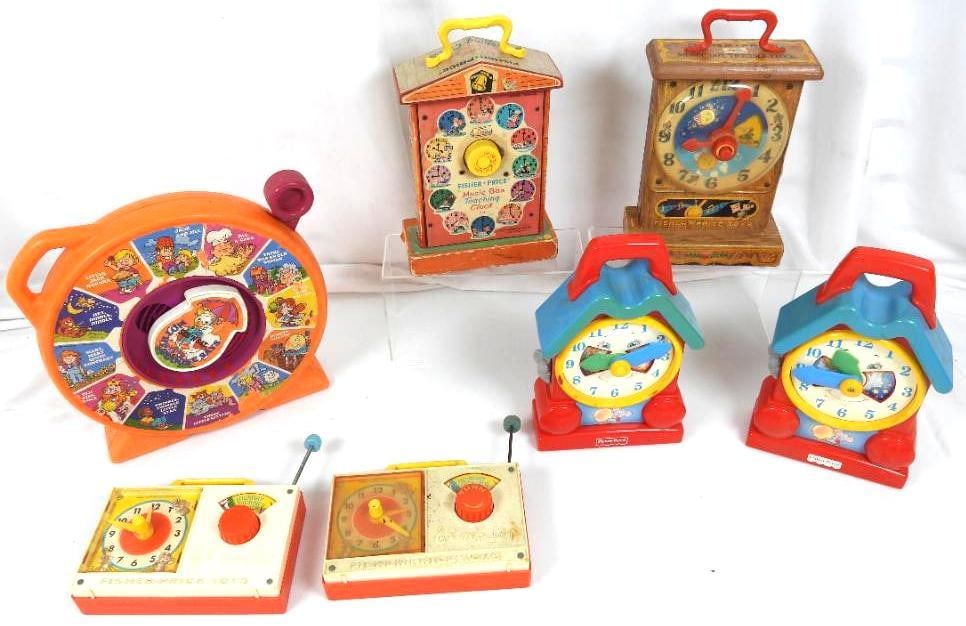 Lot of 7 Vintage Wind up Fisher Price & Mattel toys (1 of 13)