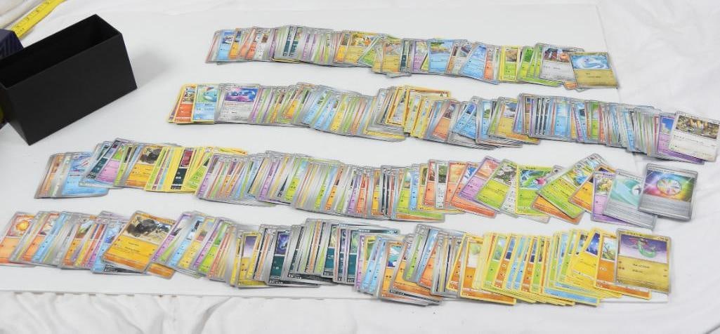 Lot of 520 + Assorted POKEMON Collectible Cards in box: Box may not be the original box for these cards. Unchecked Assorted Pokemon Cards in excellent condition.
