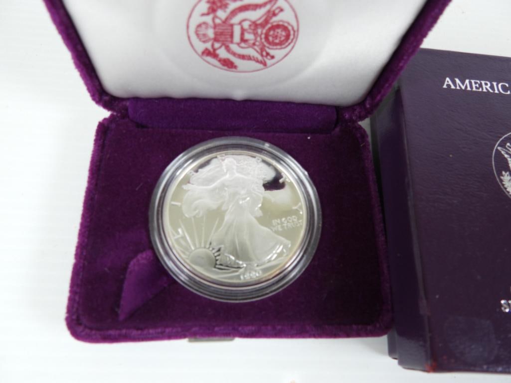 1990 American Eagle Silver Dollar Mint Proof - 2