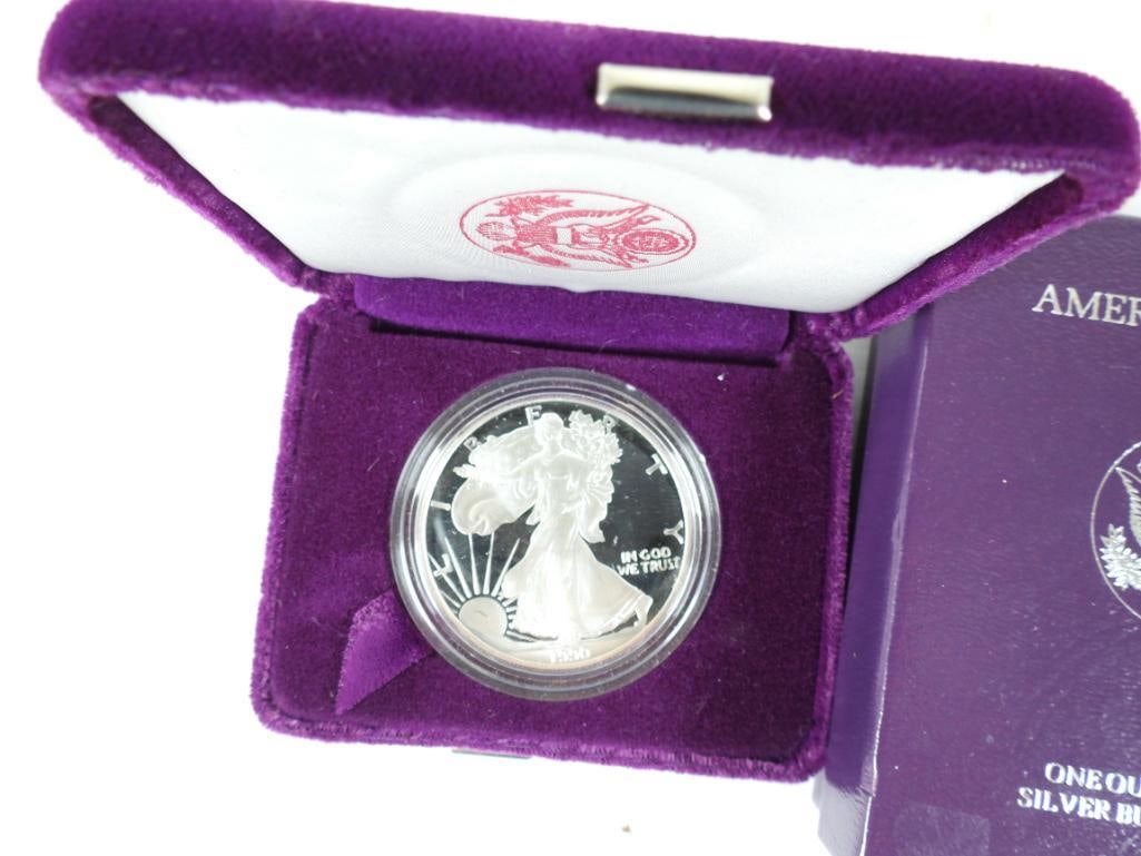 1990 American Eagle Silver Dollar Mint Proof - 3
