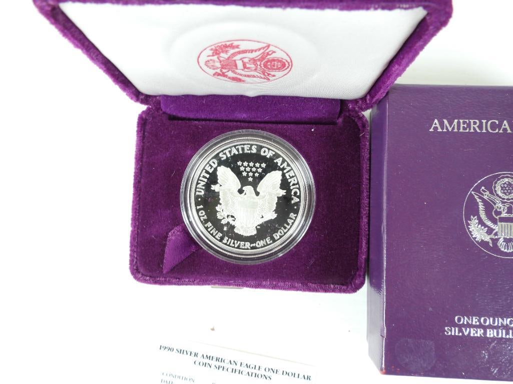 1990 American Eagle Silver Dollar Mint Proof - 4