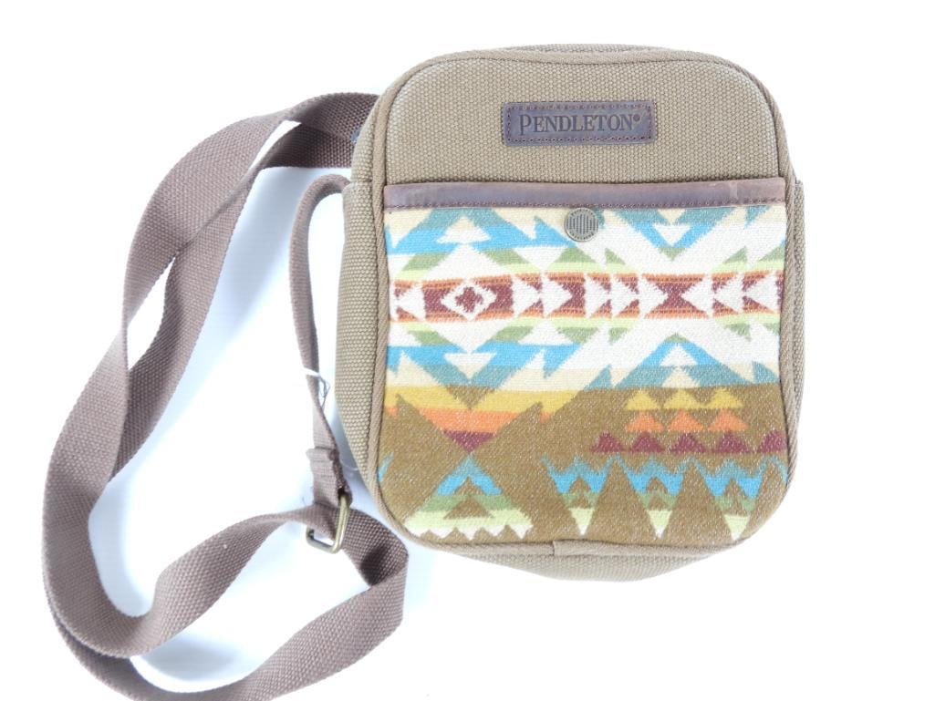 AUTHENTIC PENDLETON Wool &canvas Aztek Native Handbag (1 of 7)