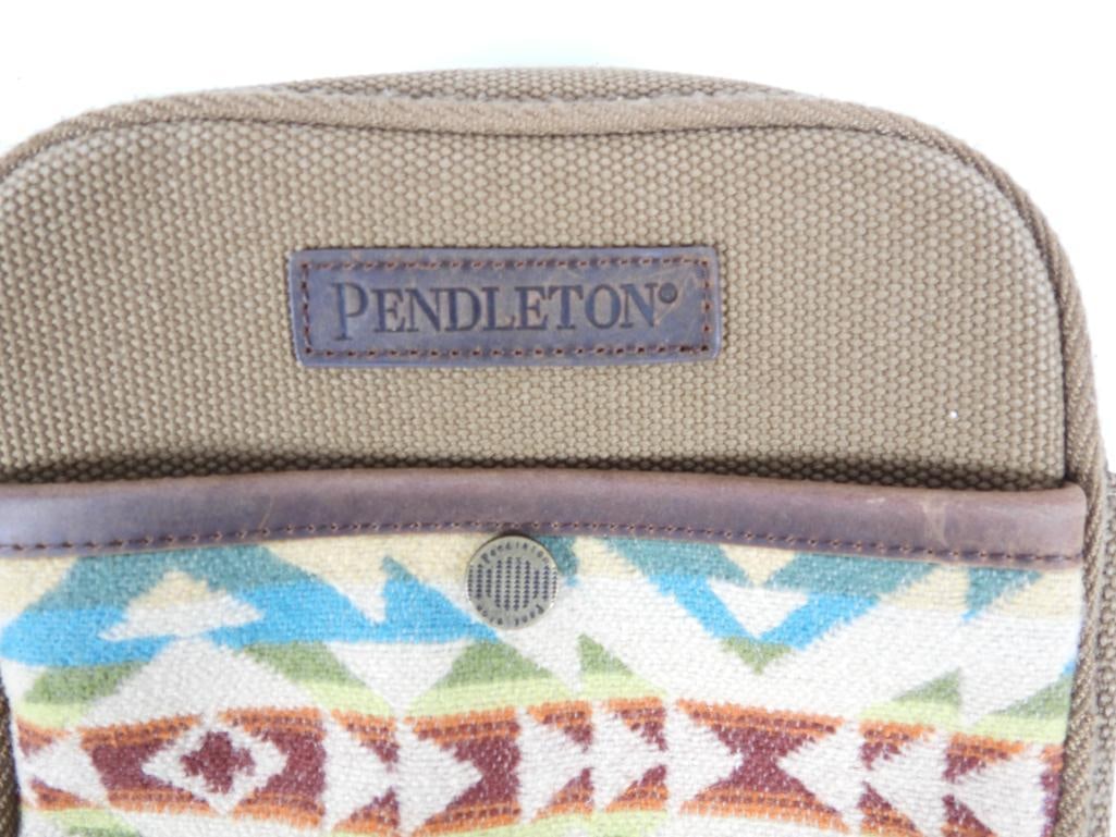 AUTHENTIC PENDLETON Wool &canvas Aztek Native Handbag - 2