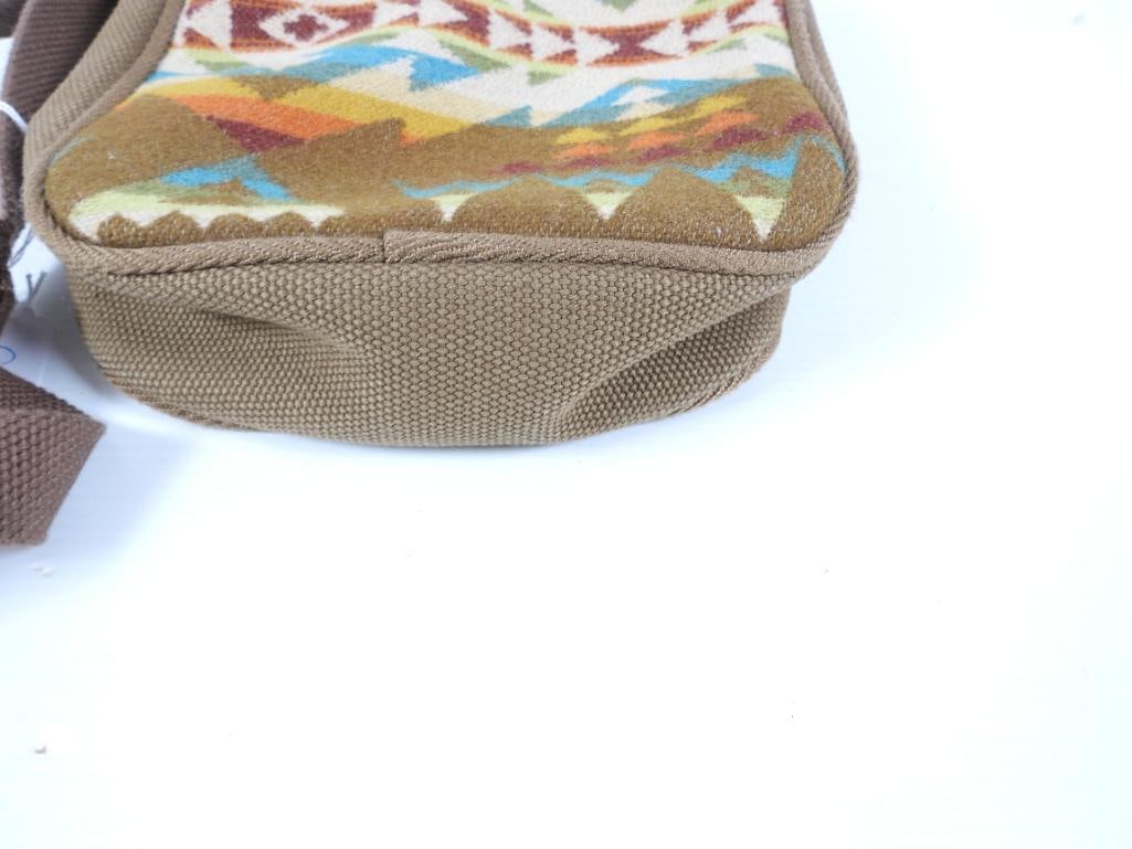 AUTHENTIC PENDLETON Wool &canvas Aztek Native Handbag - 4