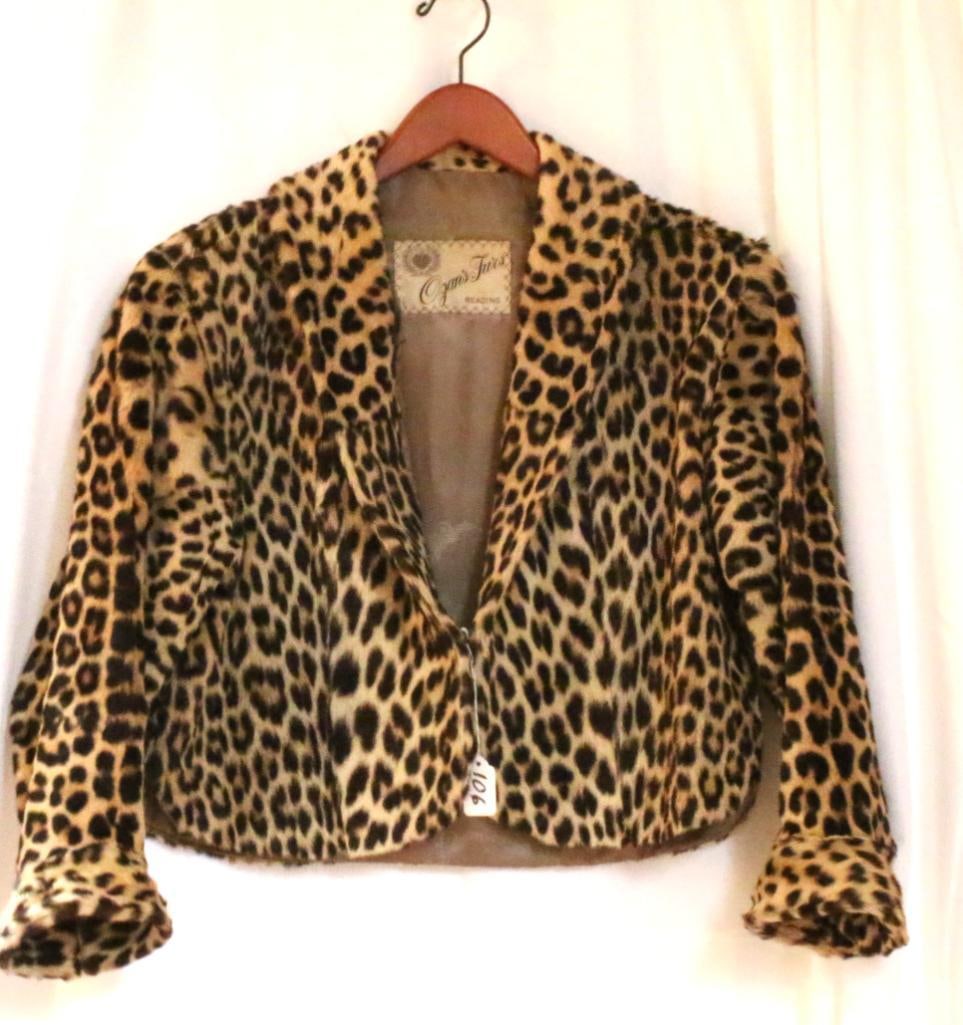 Vintage Leopard Print Genuine Fur shorty coat jacket Ozan's Furs (1 of 8)