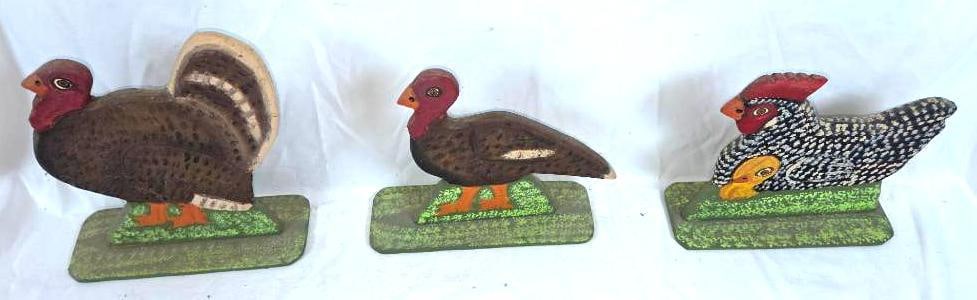 LOT OF 3 MENNO SHIRK FOLK ART (1 of 6)