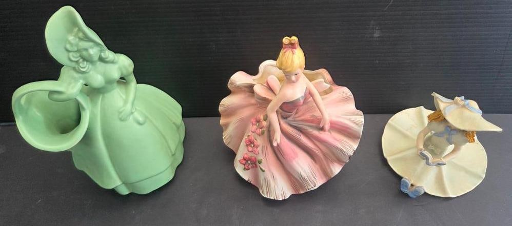 LOT OF 3 COLLECTABLE FEMALE FIGURINES (1 of 10)