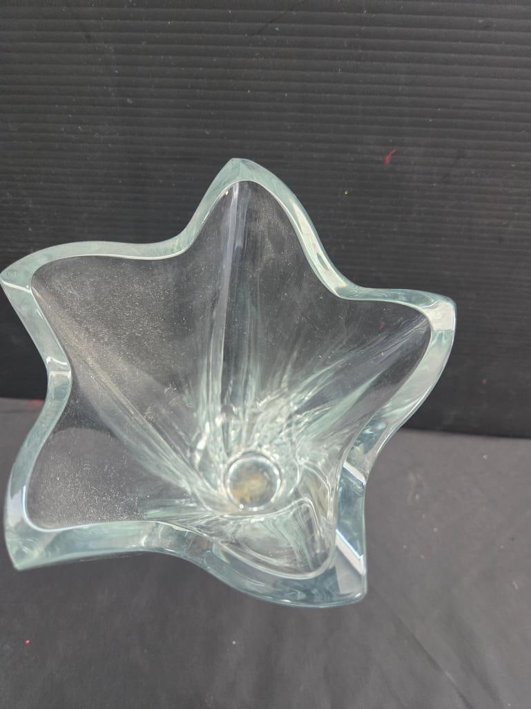 LARGE CRYSTAL FLOWER VASE - 2