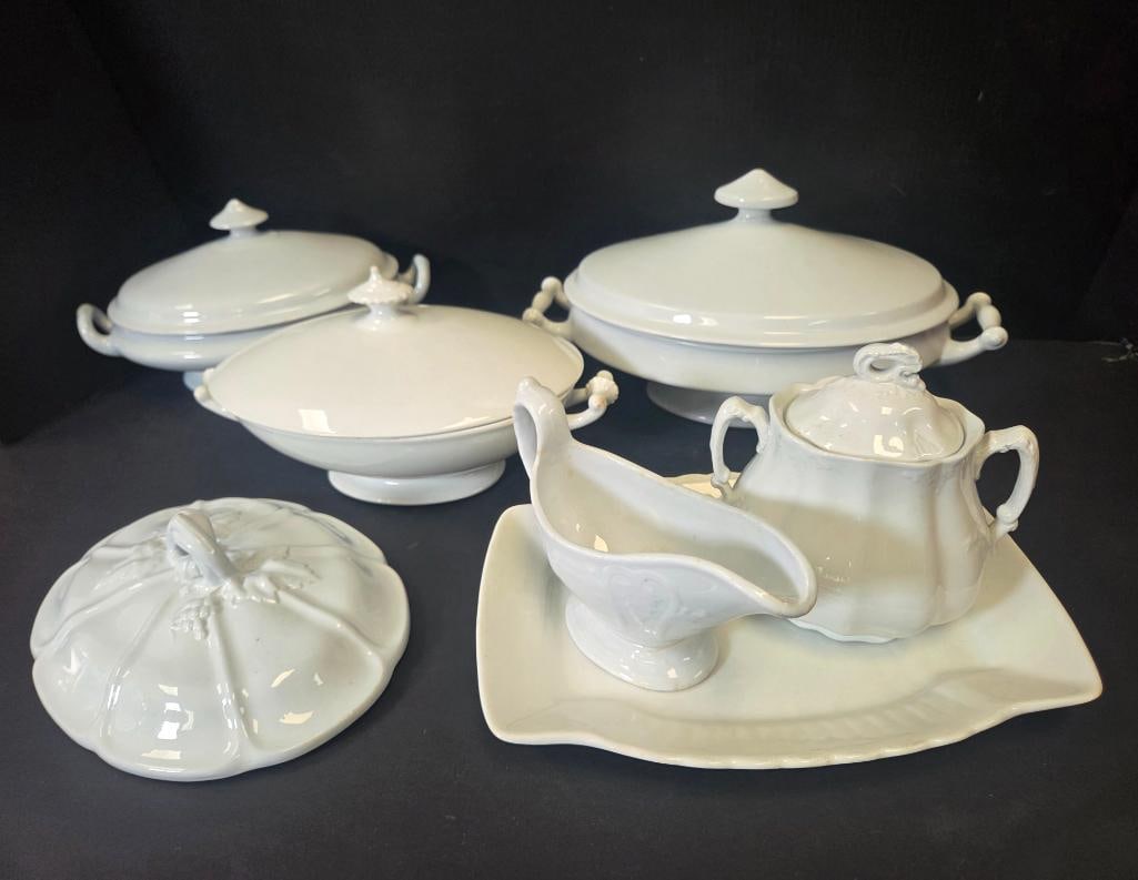 LOT OF 7 IRONSTONE CHINA (1 of 18)