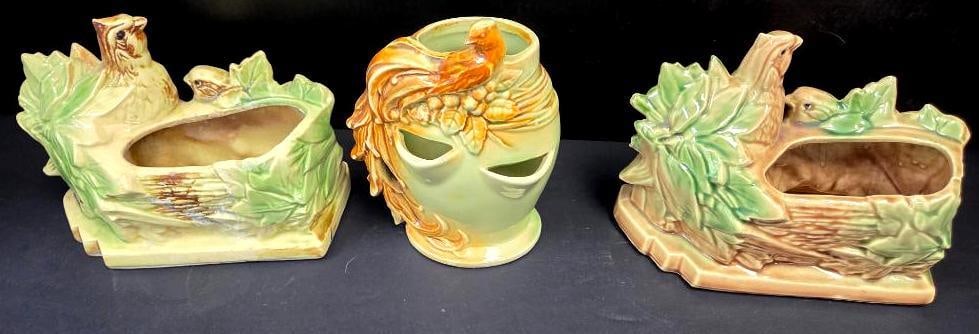 LOT OF 3 MCCOY VINTAGE PLANTER AND STRWABERRY PLANTER (1 of 9)