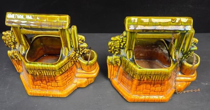 LOT OF 3 MCCOY VINTAGE PLANTERS (1 of 8)