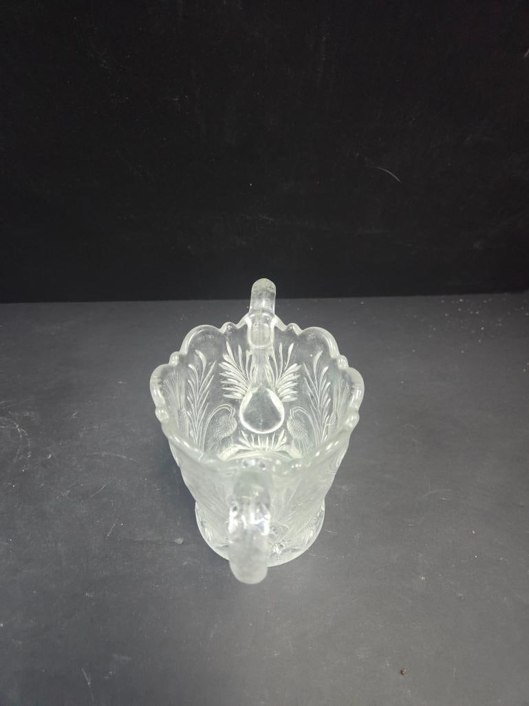 Three-Piece Pressed Glass Thistle Pattern Table Set - 10