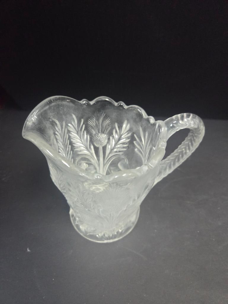Three-Piece Pressed Glass Thistle Pattern Table Set - 2