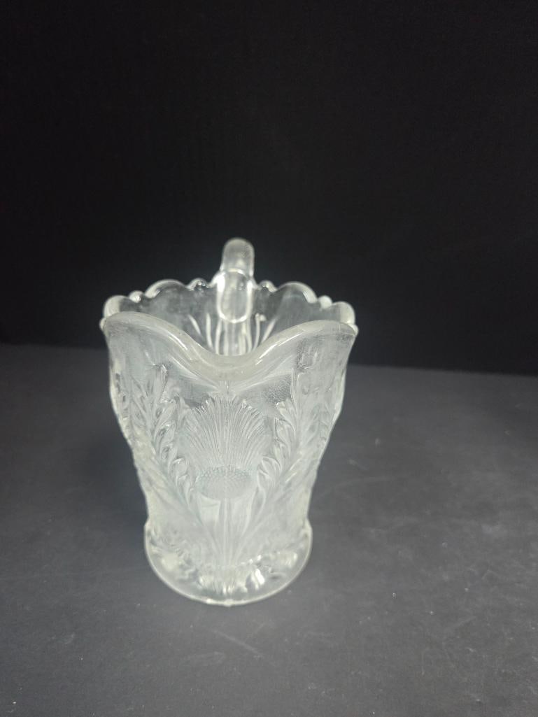 Three-Piece Pressed Glass Thistle Pattern Table Set - 3