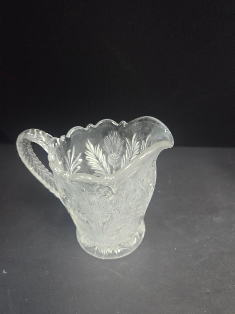 Three-Piece Pressed Glass Thistle Pattern Table Set - 4