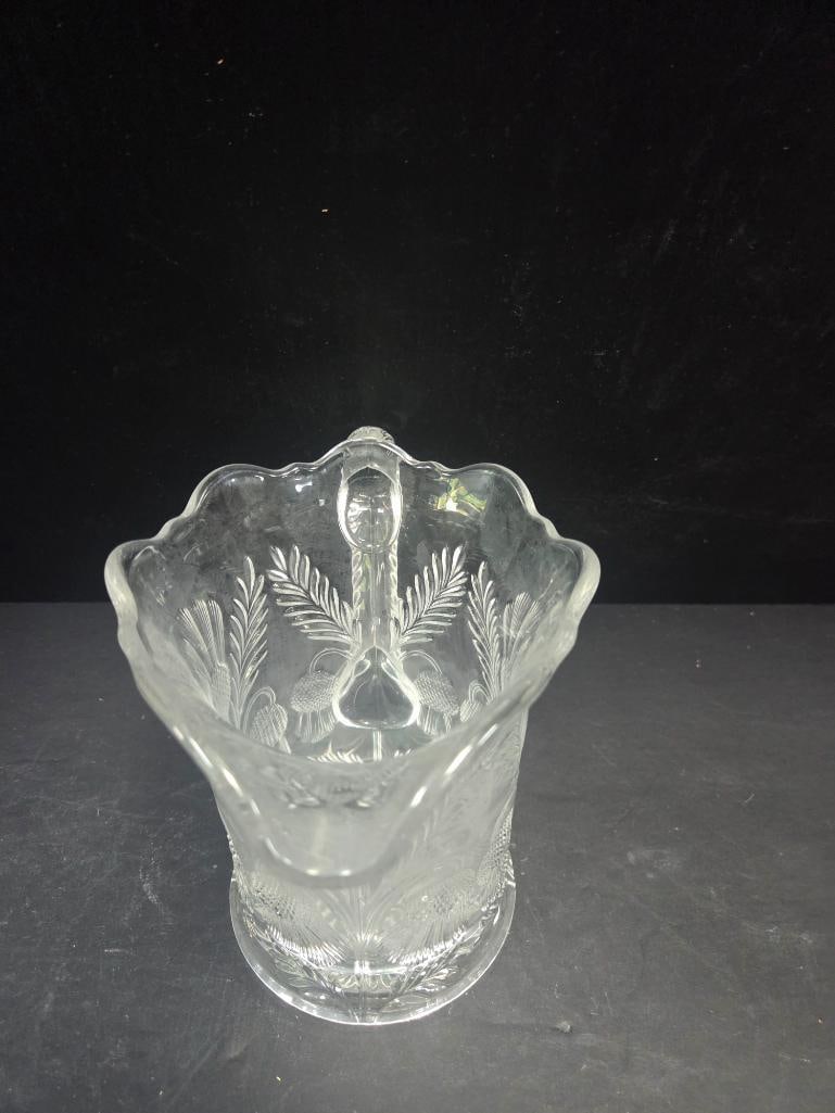 Three-Piece Pressed Glass Thistle Pattern Table Set - 7
