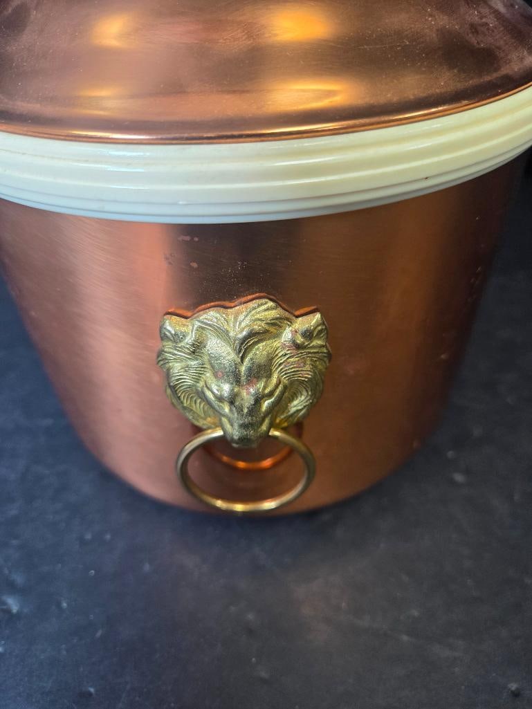 Copper Warming Stand and Lidded Pot - 6