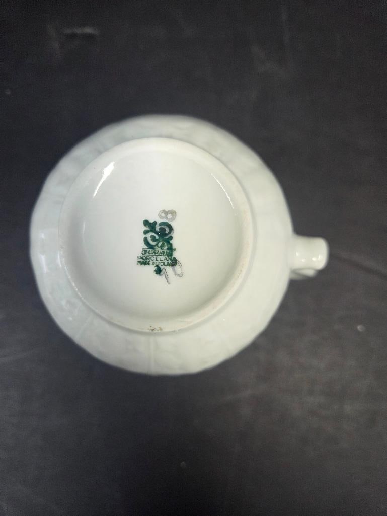 Christmas Holly Pattern Dinnerware and Decor, Large Multi-Maker Mixed Lot - 6