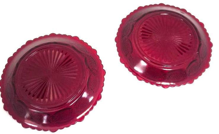 Avon 'Cape Cod Collection' Ruby Glass Grouping, Eight Pieces - 3