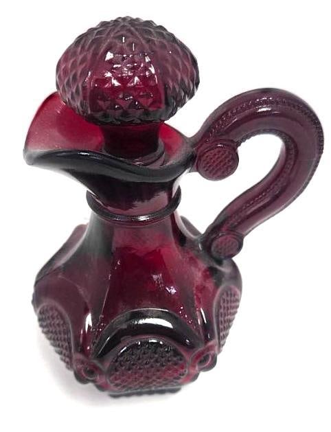 Avon 'Cape Cod Collection' Ruby Glass Grouping, Eight Pieces - 6