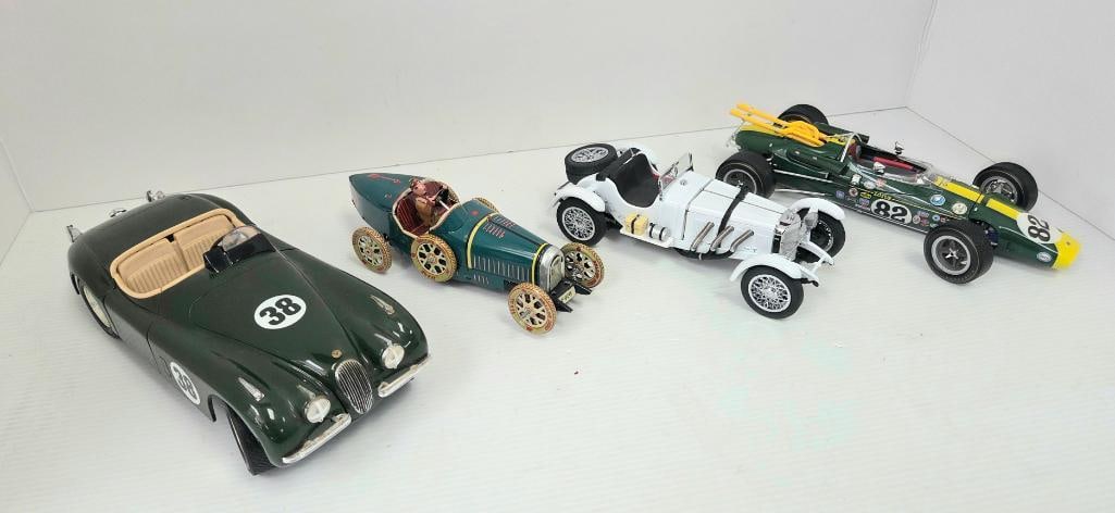 Group of Four Diecast and Tin Model Race Cars (1 of 11)
