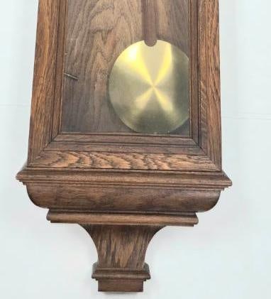 Oak Vienna-Style Regulator Wall Clock - 3