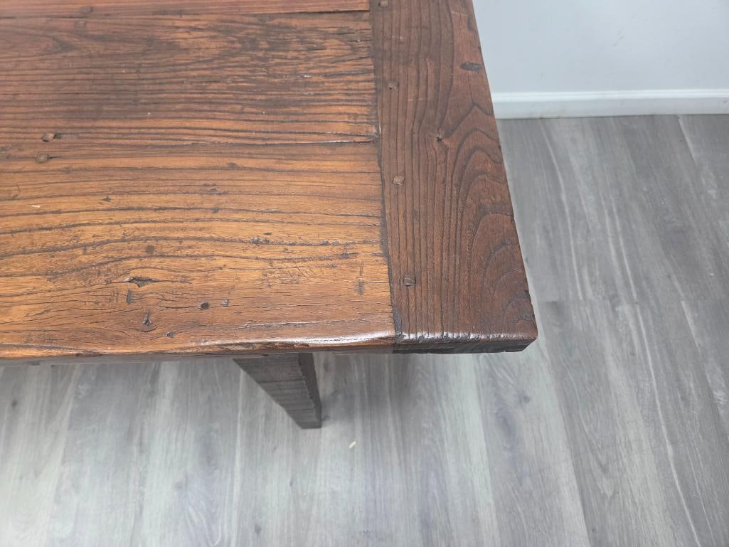 Rustic Farmhouse Plank-Top Table - 6