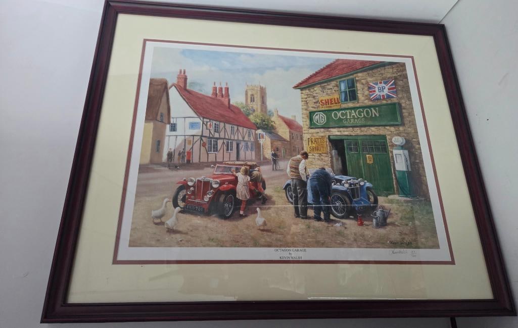 "Octagon Garage" Signed Limited Edition Print by Kevin Walsh (1 of 4)