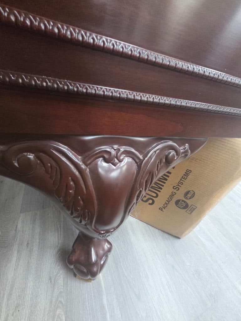 Story & Clark Mahogany Baby Grand Piano with Bench and Curved Side Table - 7
